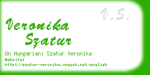 veronika szatur business card